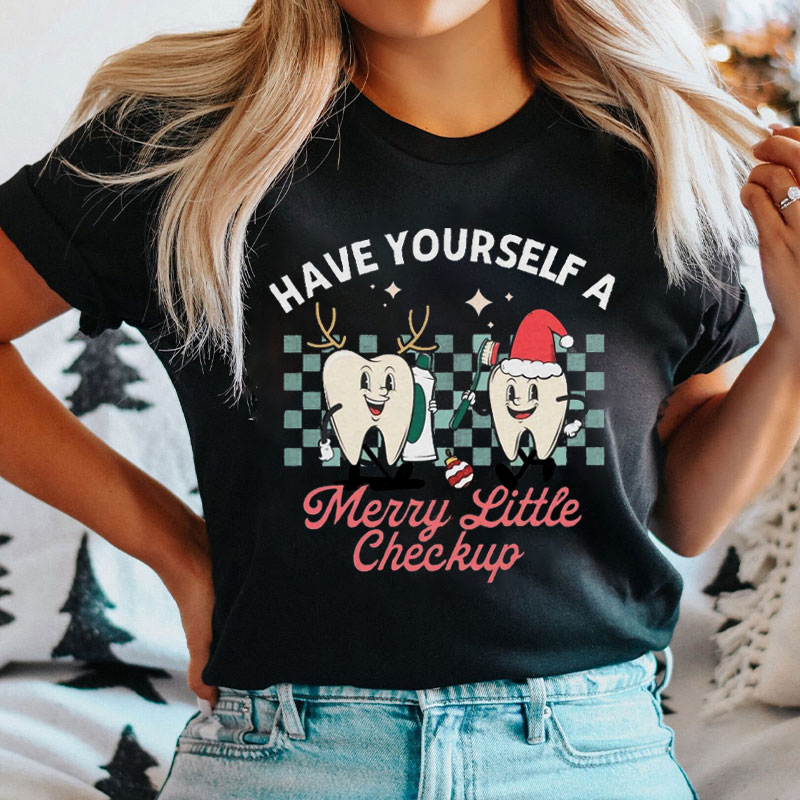 Have Yourself A Merry Little Checkup Nurse T-Shirt