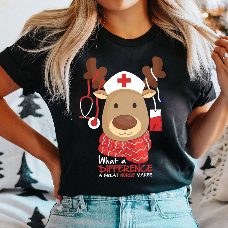 What A Difference A Great Nurse Makes Nurse T-shirt