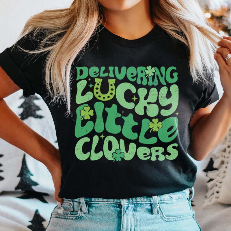 Delivering Lucky Little Clovers Nurse T-Shirt