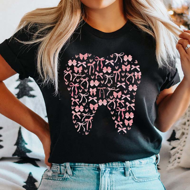 Pink Bow Dental T-Shirt