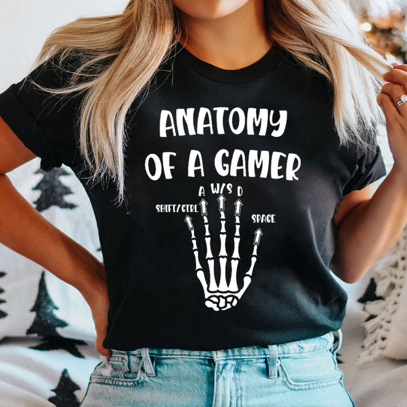 Anatomy Of A Gamer Nurse T-shirt