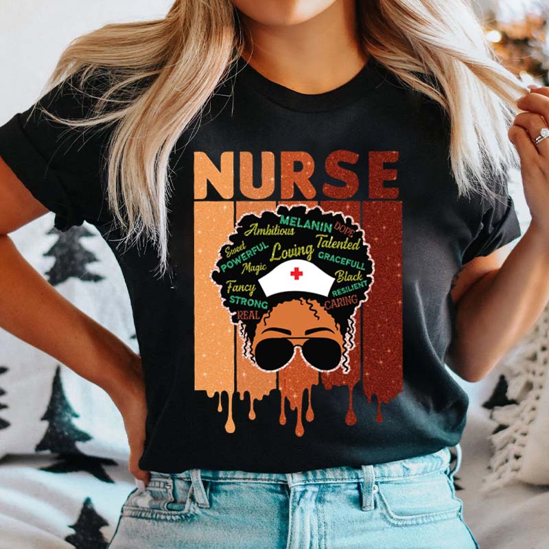 Melanin Nurse T-Shirt