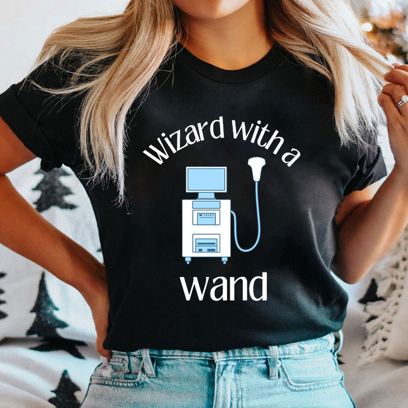 Wizard With A Wand Nurse T-Shirt