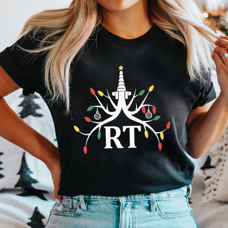 Rt Christmas Light Nurse T-Shirt