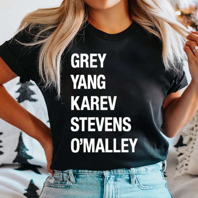 Grey Yang Karev Stevens O'malley Nurse T-Shirt