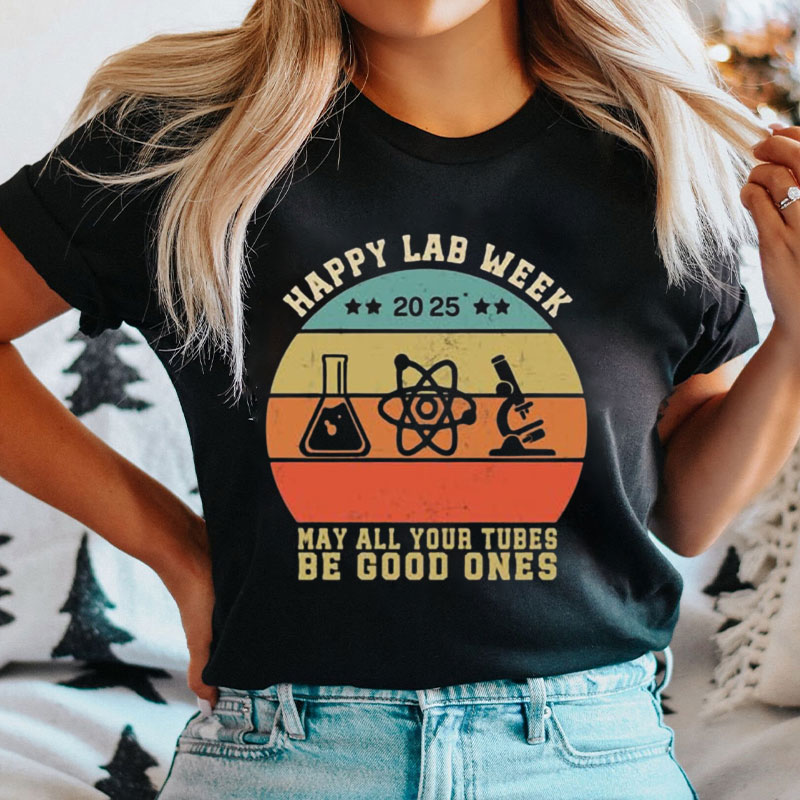 Happy Lab Week 2025 Lab Tech Squad Nurse T-Shirt