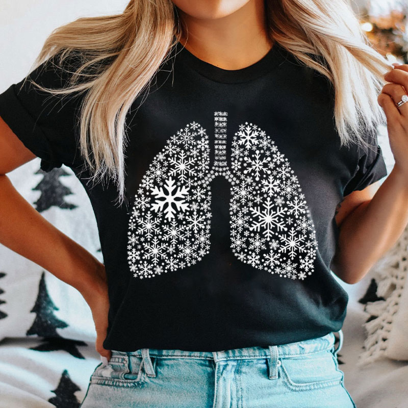 Snowflake Respiratory Therapy Nurse T-shirt