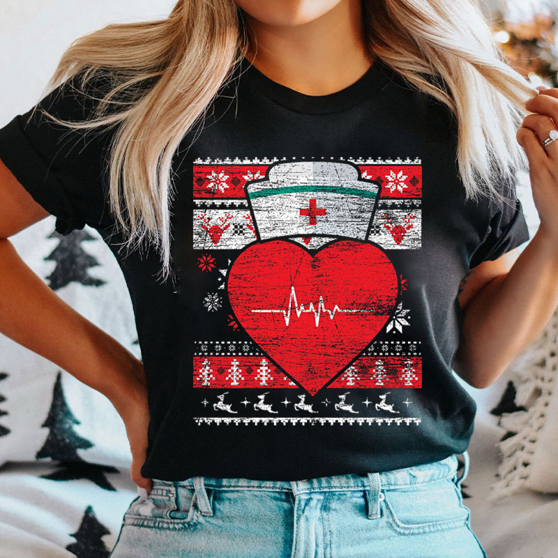 Ugly Christmas Nurse T-shirt