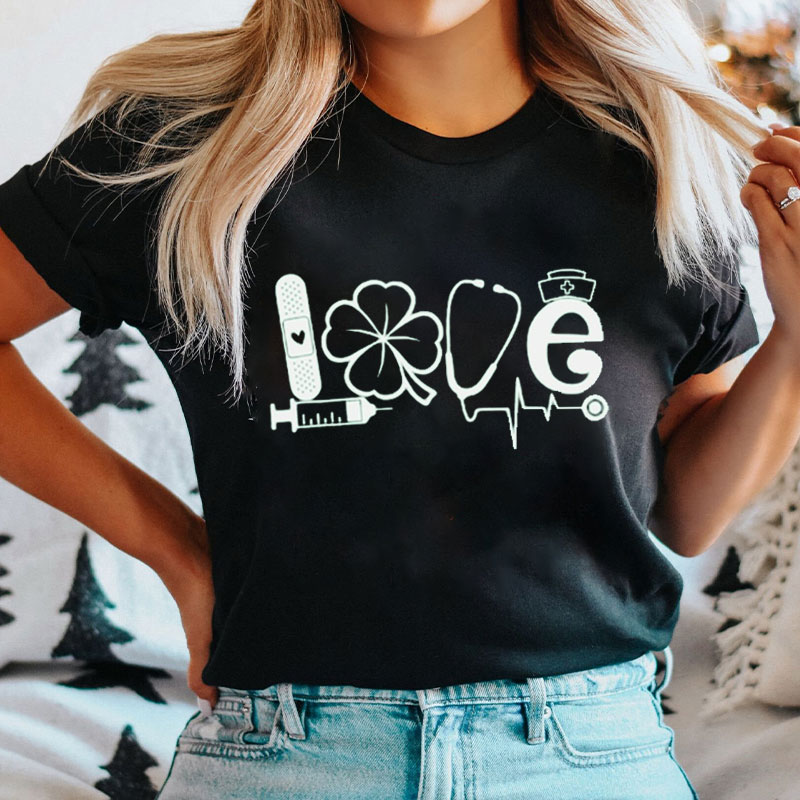 Nurses Love Shenanigans Nurse T-Shirt