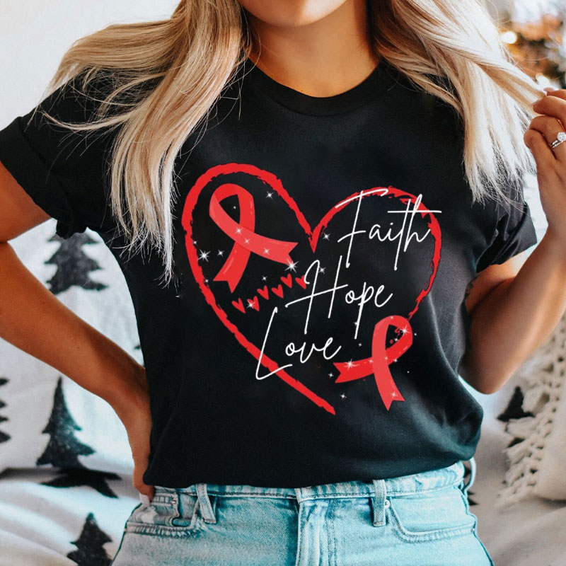 Faith Hope Love Nurse T-shirt
