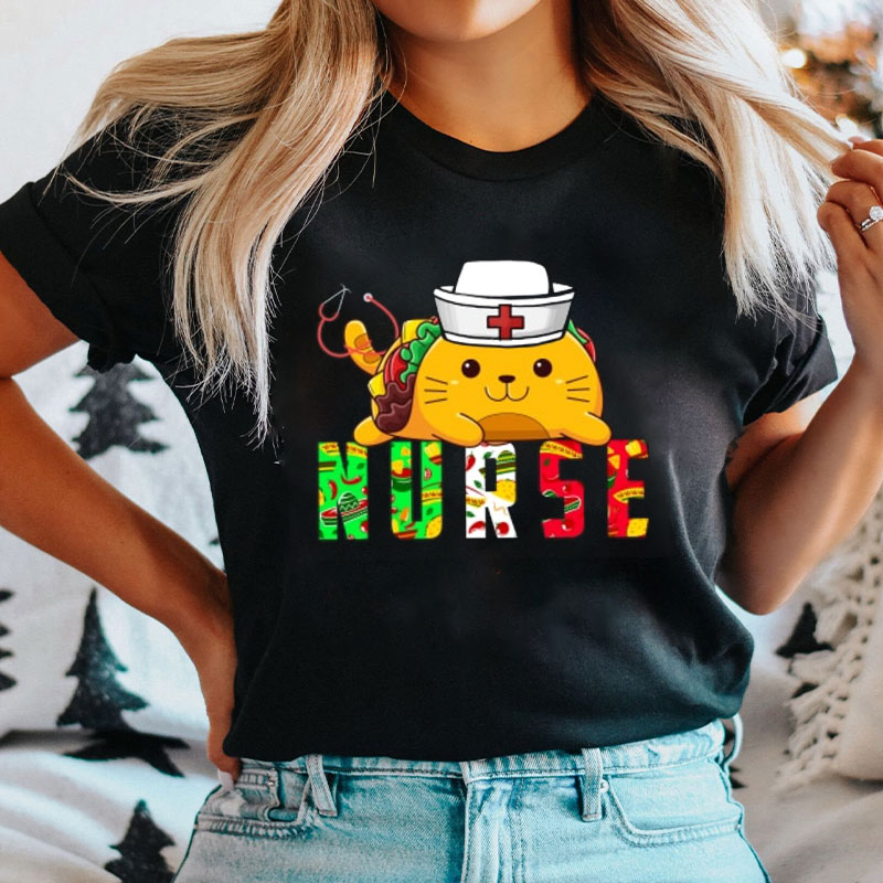 Cat Taco Nurse T-Shirt