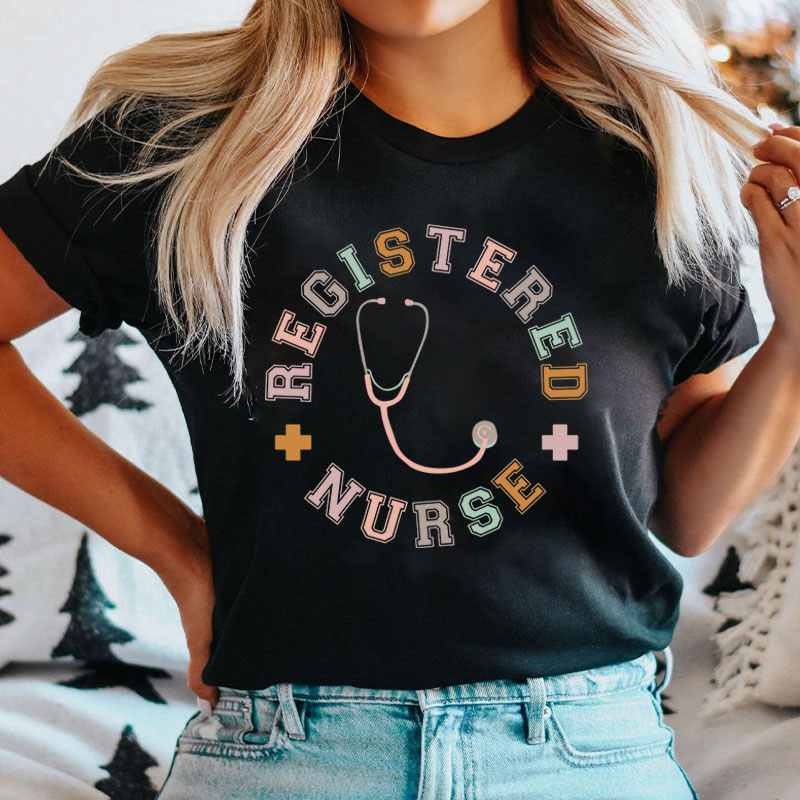 Registered Stethoscope Nurse T-Shirt