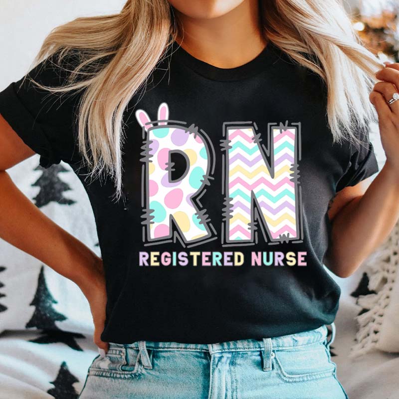 Personalized Easter Style Department Nurse T-Shirt