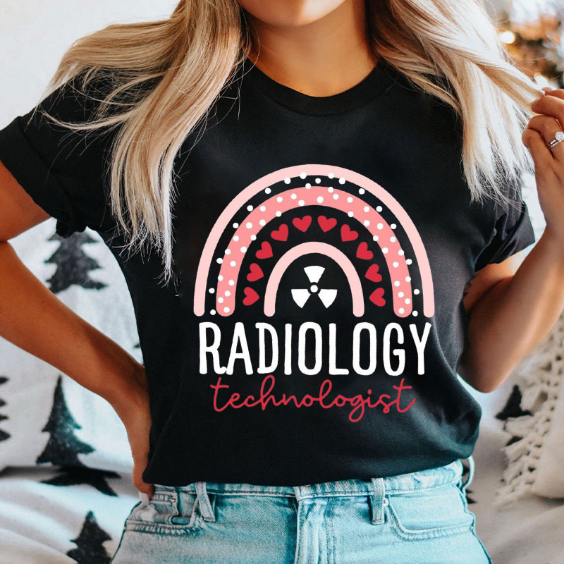 Red Heart Radiology Technologist T-Shirt