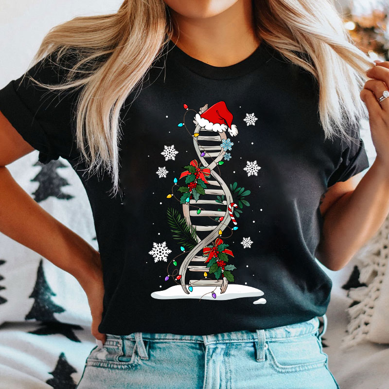 Santa Hat And Genes Nurse T-shirt