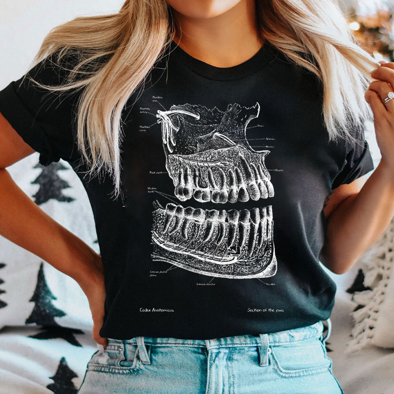 Teeth And Jaws Anatomy Nurse T-shirt