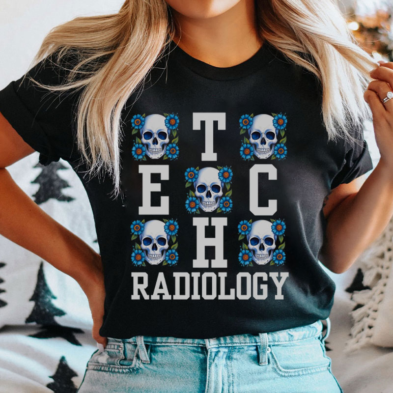 Radiology Skull Nurse T-Shirt