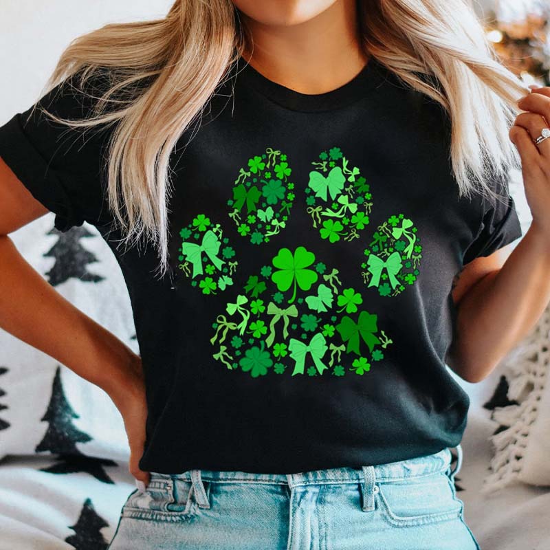 St Patrick's Coquette Paw Nurse T-Shirt