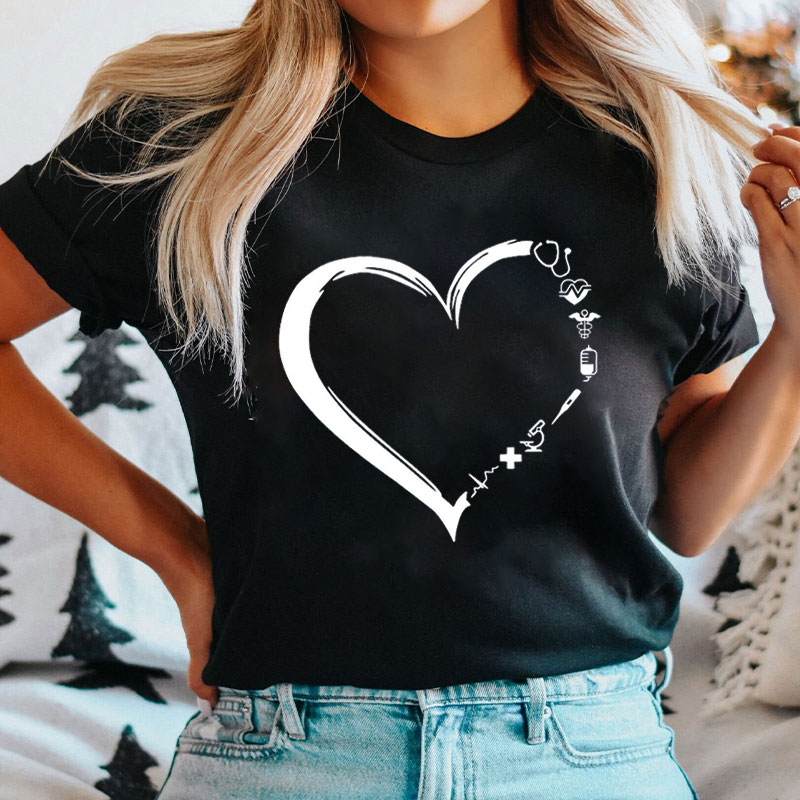 Medical Heart Nurse T-Shirt