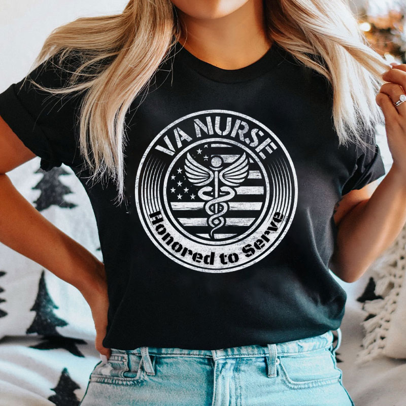 VA Nurse Honored To Serve Nurse T-Shirt