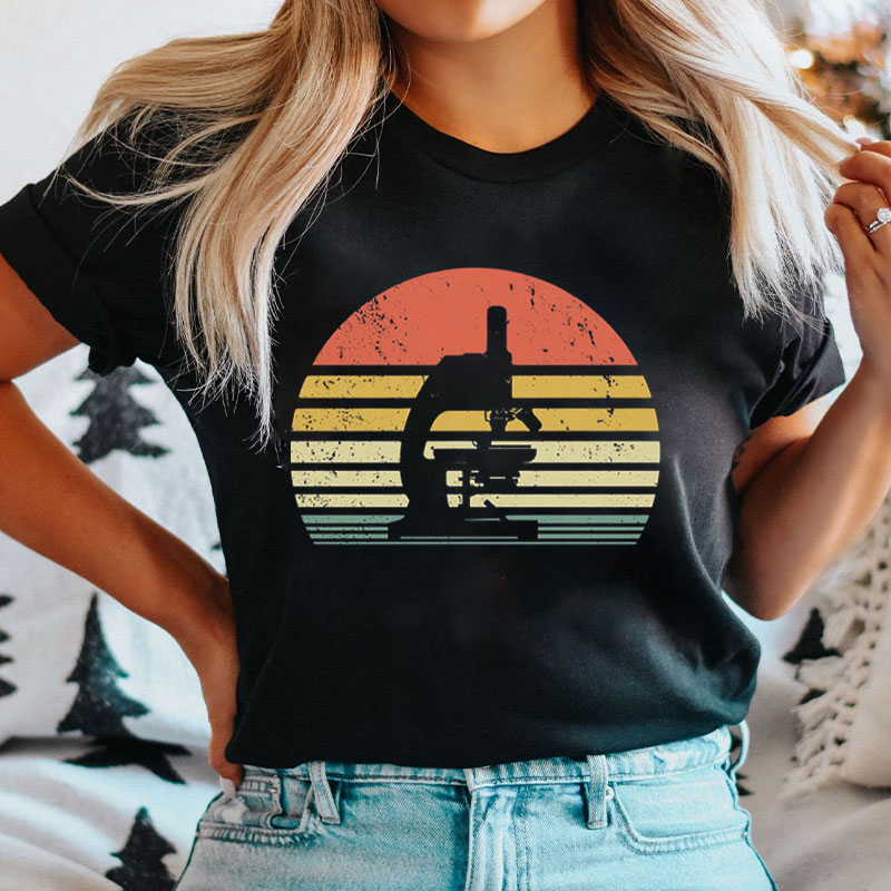 Vintage Microscope Nurse T-Shirt