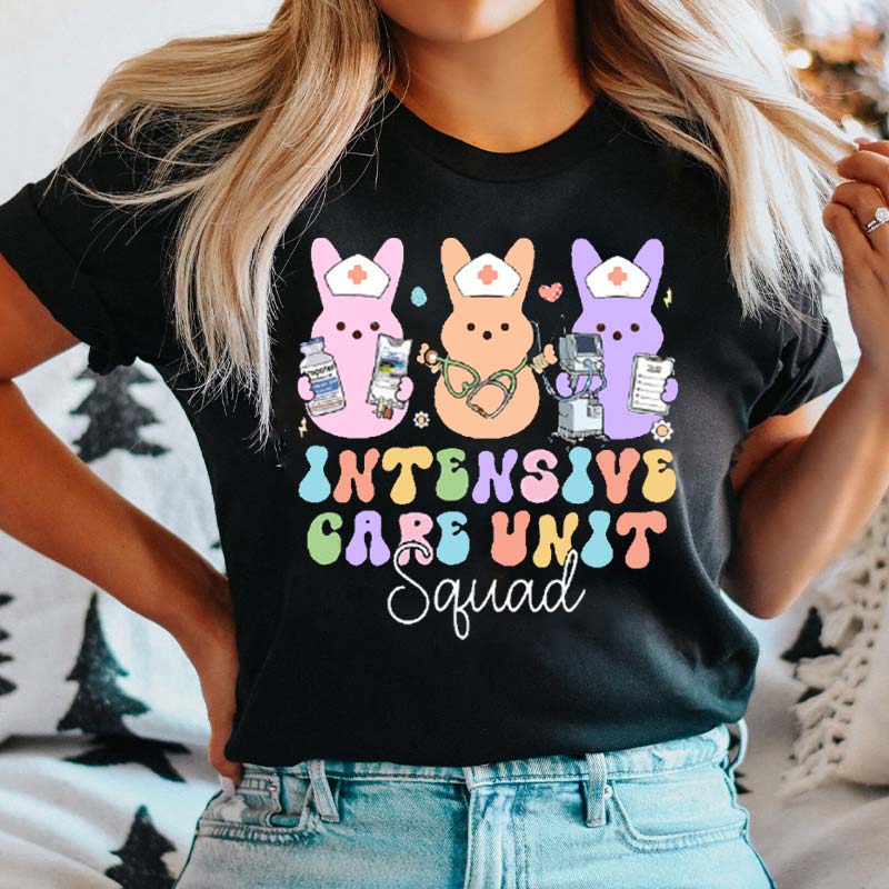 Easter Peeps Intensive Care Unit Nurse T-Shirt