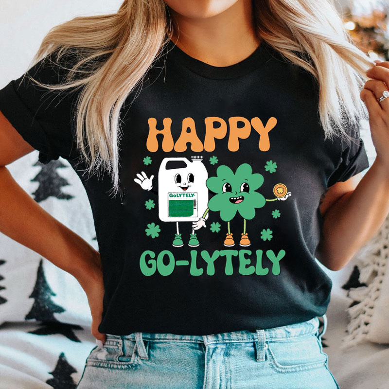 Happy Go Lytely Nurse T-Shirt