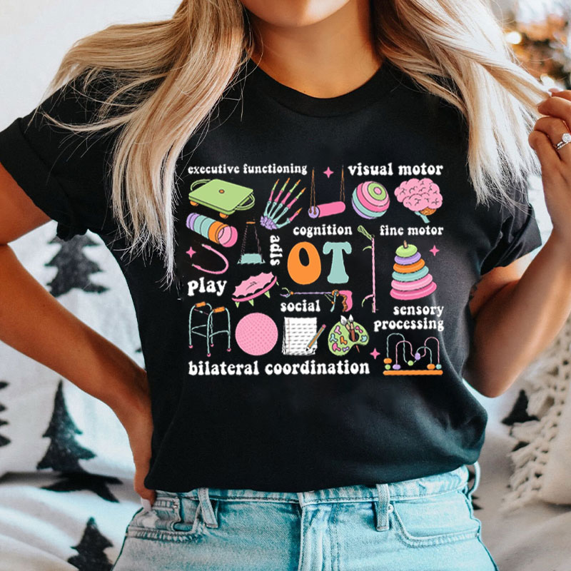 Colorful Elements Of Occupational Therapy Nurse T-Shirt