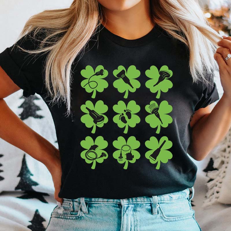 Sonographer St Patricks Day Nurse T-Shirt