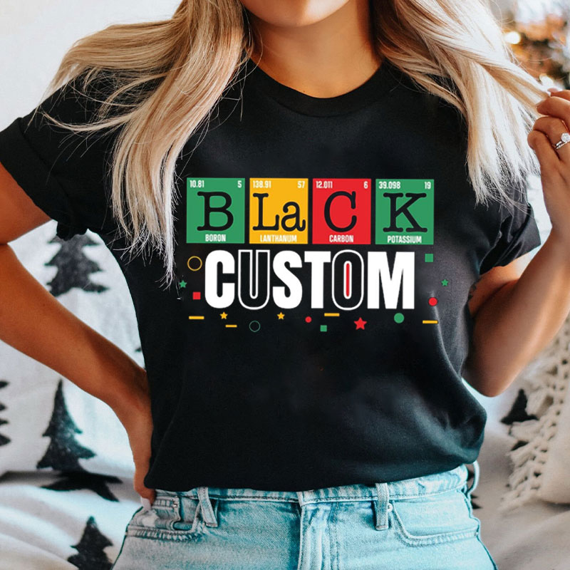 Personalized Proud Black Nurse T-Shirt