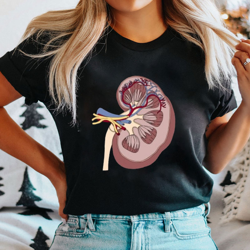 Kidney Anatomy Nurse T-Shirt