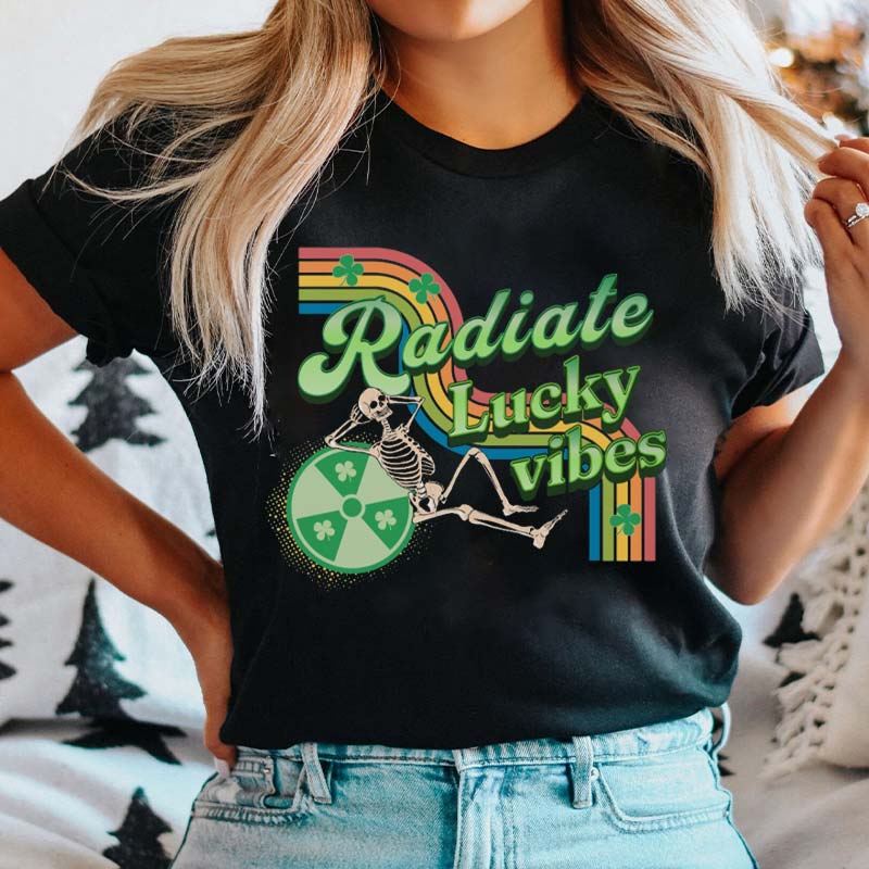 Radiate Lucky Vibes Nurse T-Shirt