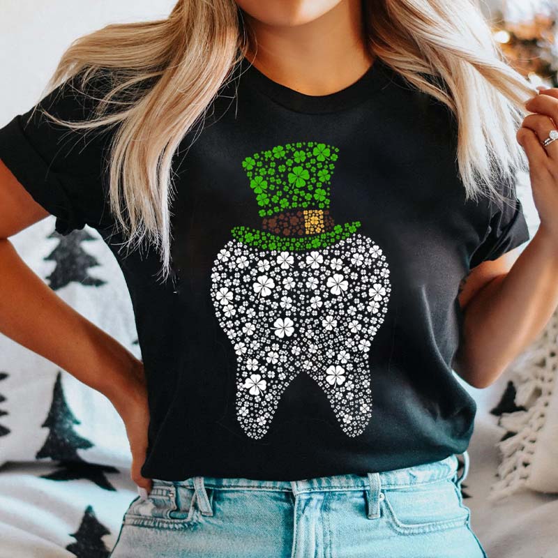 St Patrick Shamrock Teeth T-Shirt