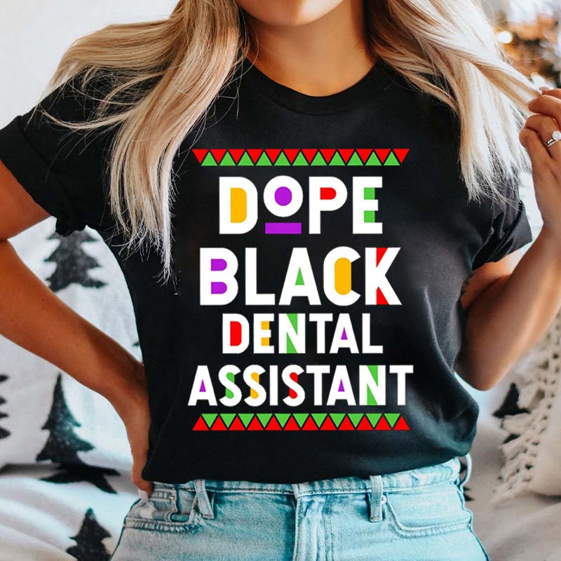 Personalized Dope Black Nurse T-Shirt