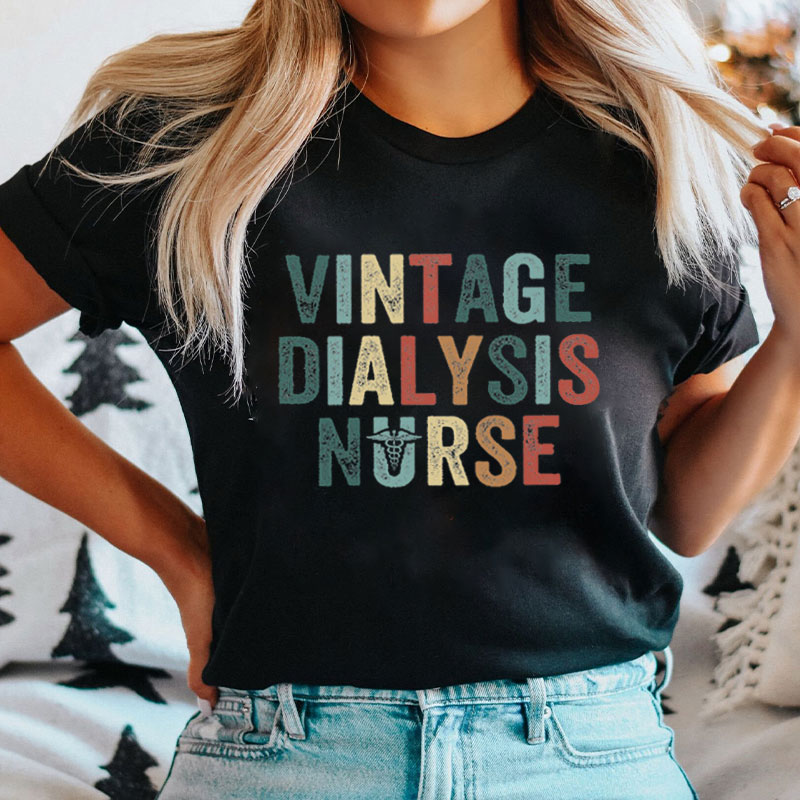 Personalized Vintage Nurse T-Shirt