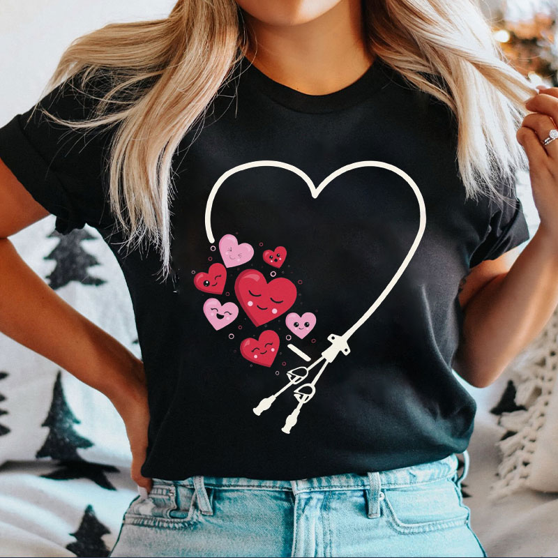 Valentine's Day Picc Nurse T-shirt