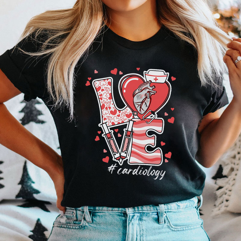 Love Cardiology Nurse T-Shirt