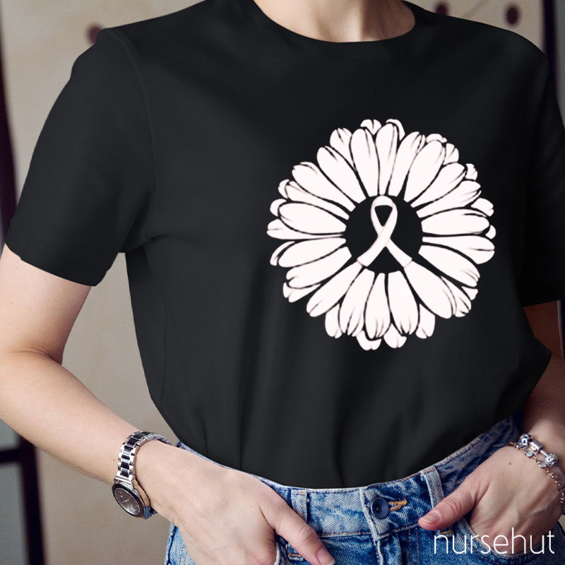 Lung Cancer Awareness Nurse T-Shirt