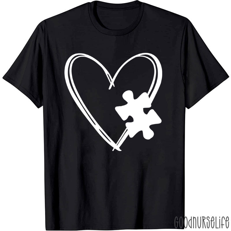 Love Autism Puzzle Nurse T-Shirt
