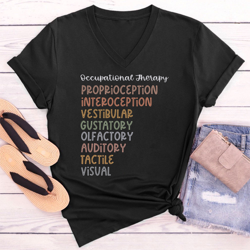 Occupational Therapy Occupational Therapist Female V-Neck T-Shirt
