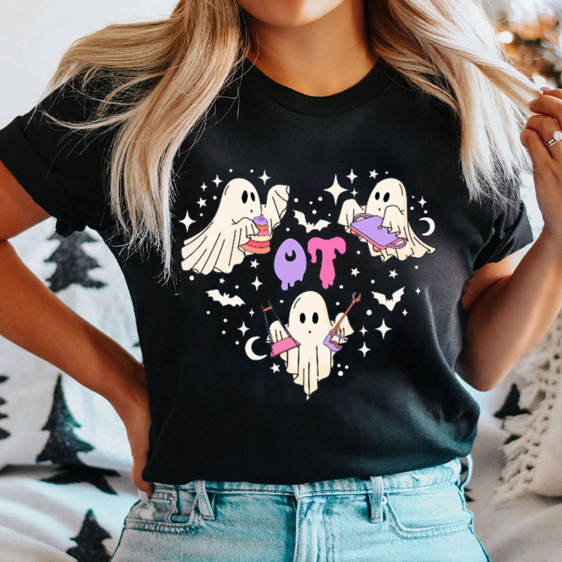 Occupational Therapist Halloween Heart T-Shirt