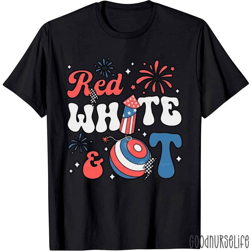 Red White & OT Occupational Therapy T-Shirt