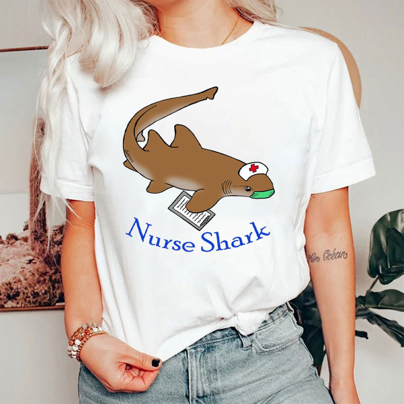 Funny Cute Nurse Shark Nurse T-Shirt
