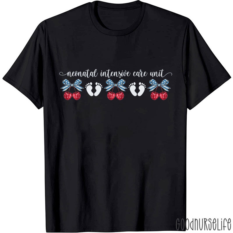 4th Of July Neonatal Intensive Care Unit Nurse T-Shirt