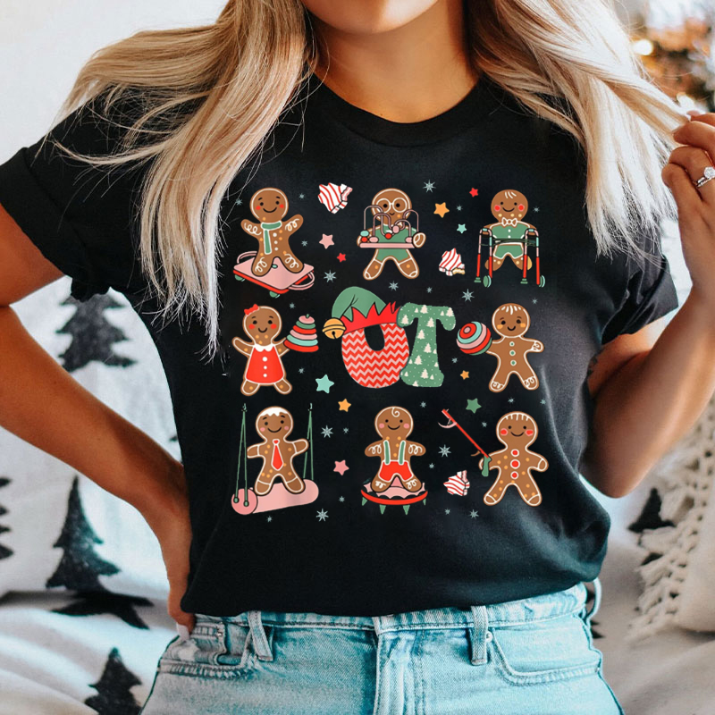 OT Christmas Gingerbread Man T-Shirt