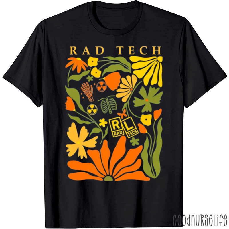 Rad Tech Wildflowers Radiologic T-Shirt