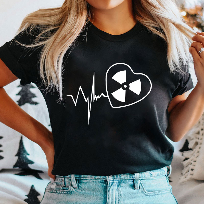 Radiology X-Ray Tech EKG Heartbeat Love T-Shirt