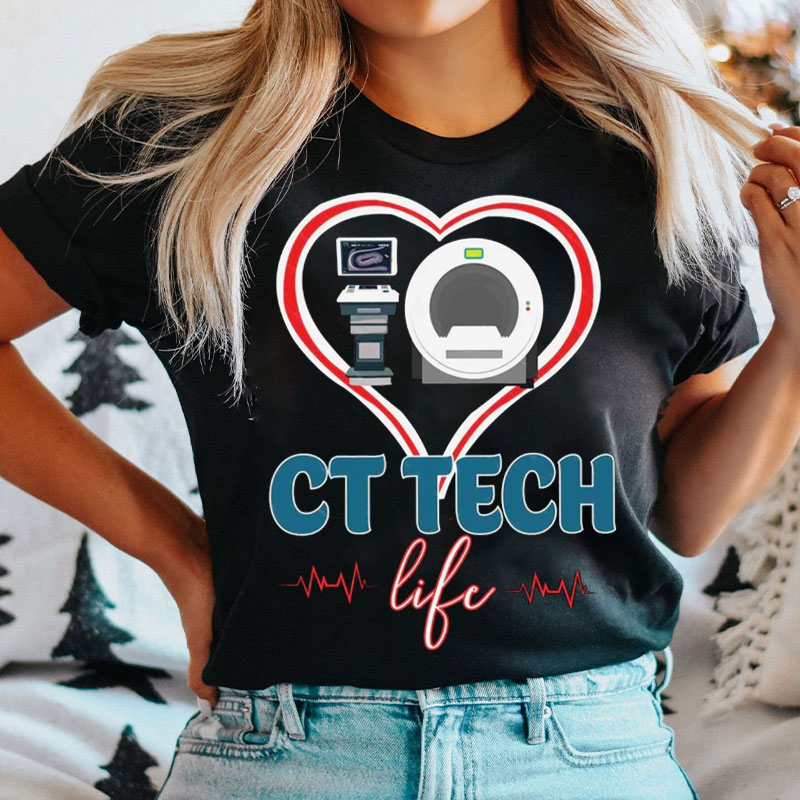 Love Heart CT Tech Life T-shirt