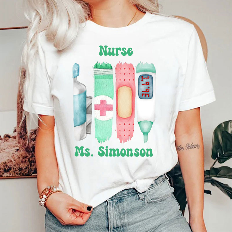 Personalized Name Nurse Life Nurse T-Shirt