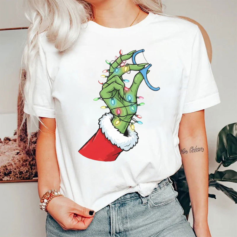 Flossing Your Teeth Funny Xmas T-Shirt